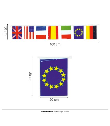 BOLSA 50 M.BAND. INTERNACIONAL 20 X 30 CMS.PLAST.